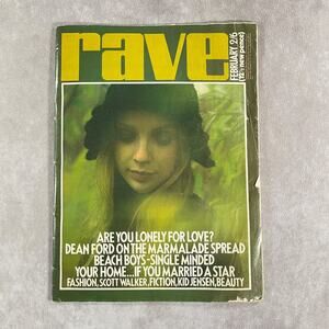 70's Rave Magazine February 1971 Beach Boys Dean Ford Scott Walker Art Deco